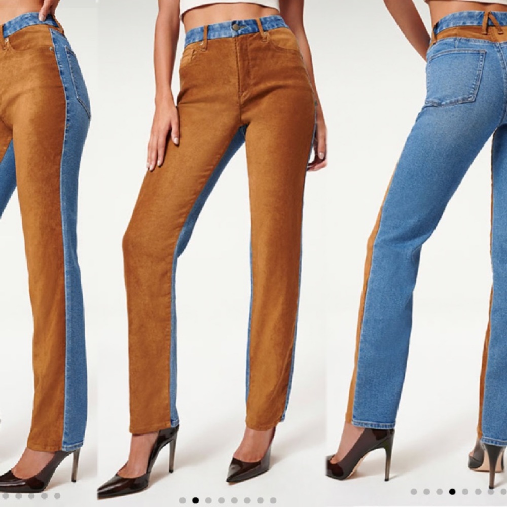 Good American Icon Mixed Media Jeans